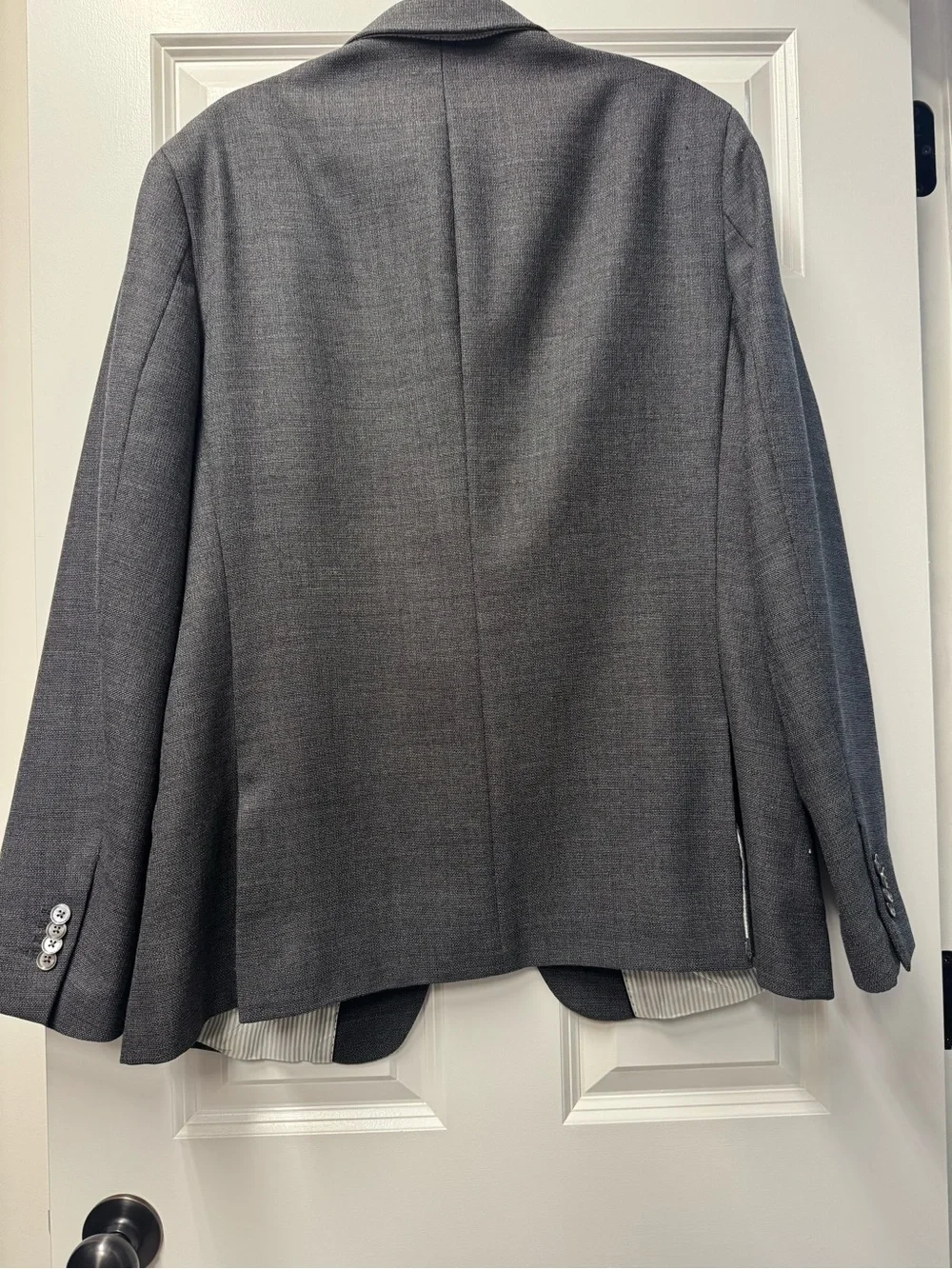 Men's Banana Republic Gray Two-Button Blazer - modern slim fit